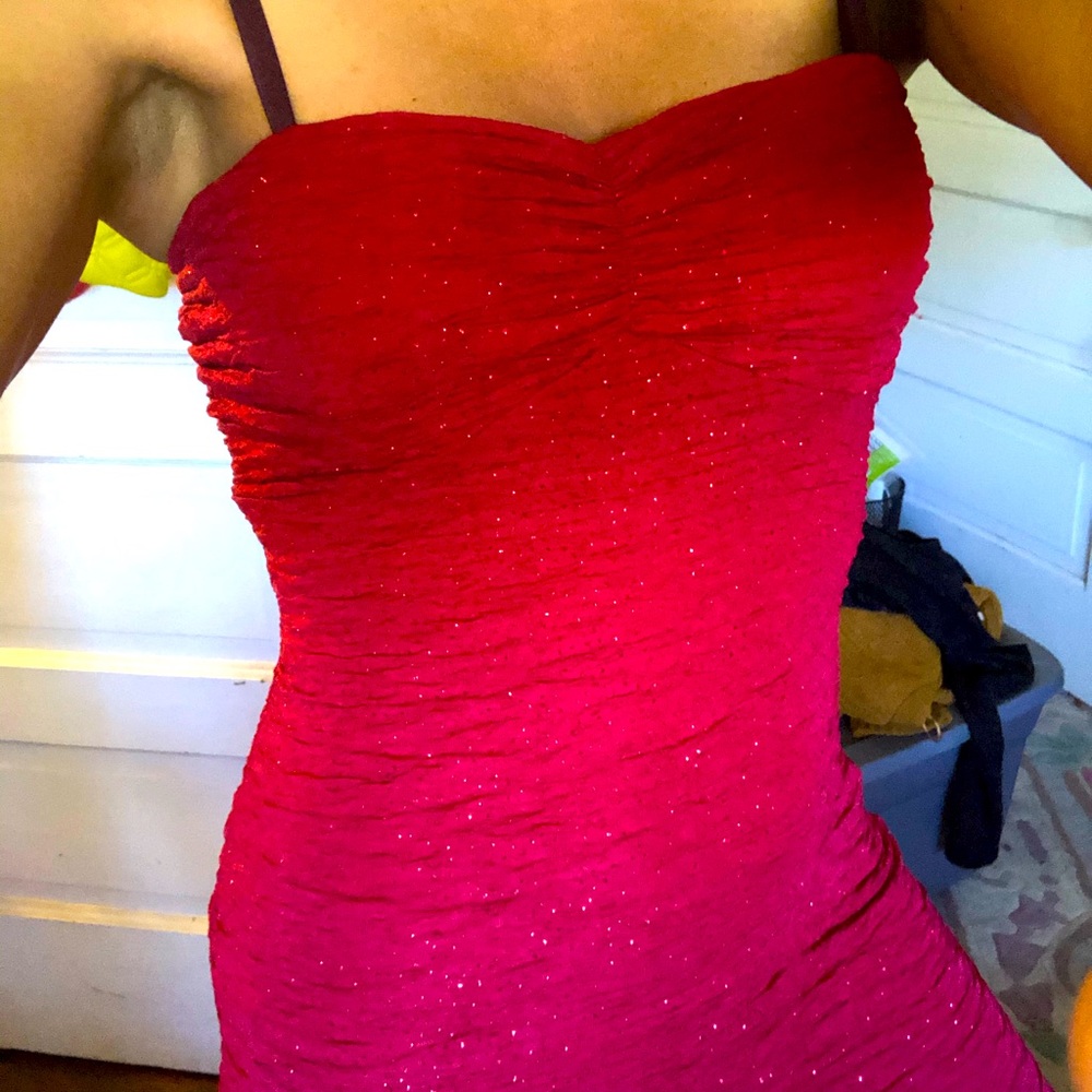 Sexy red dress